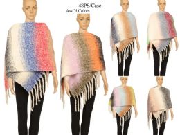 48 Bulk Woman Scarf Poncho
