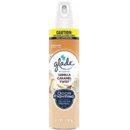 6 Bulk Glade Air Freshener Spray 8.3 Oz  Vanilla Caramel Twist