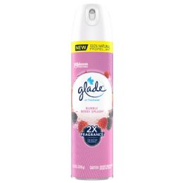 6 Bulk Glade Air Freshener Spray 8.3 Oz Bubbly Berry Splash