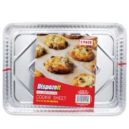 24 Bulk Dispozeit Foil Cookie Sheet 17.5 X 12.75 In 2 pk
