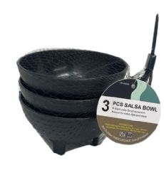 24 Bulk Black Salsa Bowls