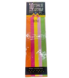 72 Bulk 10pc Bright Rainbow Tissue Papers