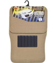 10 Bulk 4pc Auto Floor Mat Beige Unverisal Fit