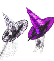 18 Bulk Adult Satin Witch Hat