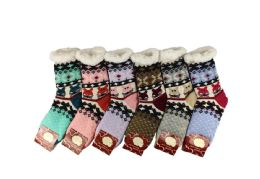 12 Bulk Womens Animal Printed Sock