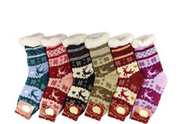 12 Bulk Womens Animal Printed Sock
