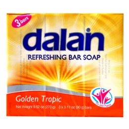 24 Bulk Dalan Bar Soap 3 Pack 3.17oz Golden Tropic Soap