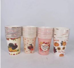 48 Bulk Thanksgiving Paper Cups