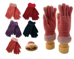 24 Bulk Womens Winter Touchscreen Gloves