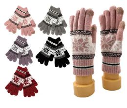 24 Bulk Womens Winter Touchscreen Gloves