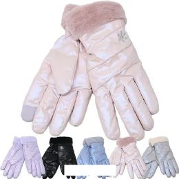 12 Bulk Women's Winter Gloves Glossy Fashion Gloves Fur