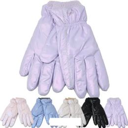 12 Bulk Women's Winter Gloves Glossy Fashion Gloves