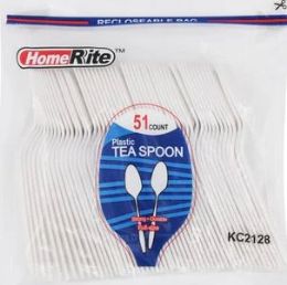 48 Bulk Plastic Tea Spoon
