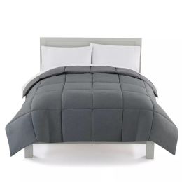 6 Bulk 86x86 1 Solid Comforter Queen Size Solid Grey