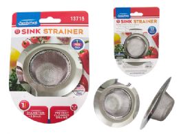 72 Bulk Stainless Steel Sink Strainer In Silver