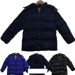 12 Bulk Boys' Jacket Solid Reflective Style