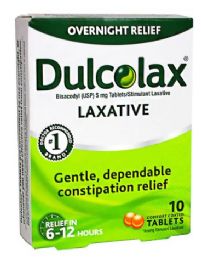 10 Bulk Dulcolax Stimulant Laxative Tablets - Box Of 10
