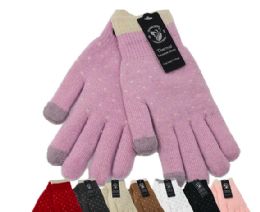 12 Bulk Women's Winter Gloves Fleece Gloves