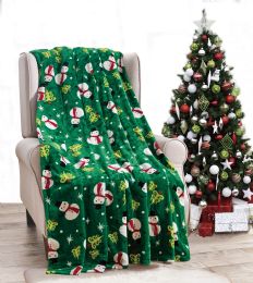 12 Bulk Holiday Themed Fleece Blanket Pallet Deal Assorted Prints 50x60