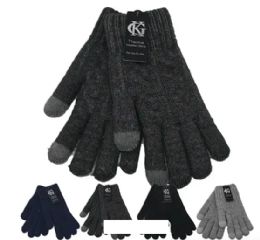 12 Bulk Men's Winter Fleece Gloves Touch Gloves
