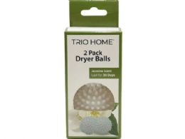 36 Bulk Trio Home Two Pack Dryer Balls With Jasmine Scent