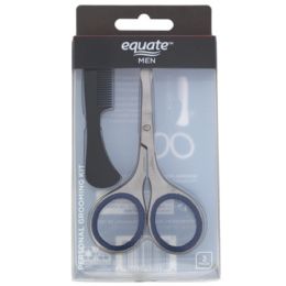 48 Bulk Personal Grooming Kit Rounded Scissors Mustache/beard Comb Equate Boxed