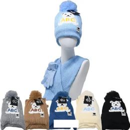 24 Bulk Kid's Fleece 3 Pc Set Hats/gloves/scarf