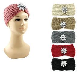 24 Bulk Womens Knit Headband With Star