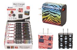 18 Bulk Usb Wall Charger With Design 2.4 Amp