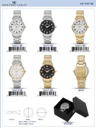 12 Bulk Men's Watch - 35477-B8 assorted colors