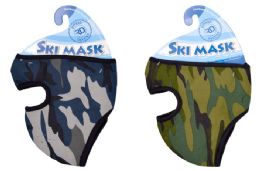 12 Bulk Camo Ski Mask