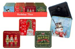 36 Bulk Christmas Gift Card Tin (embossed)