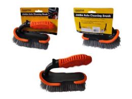 24 Bulk Jumbo Auto Cleaning Brush In Orange And Black