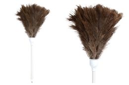 12 Bulk Feather Duster (brown) (21")