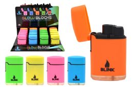 20 Bulk FliP-Top Torch Lighter (soft Touch Neon)