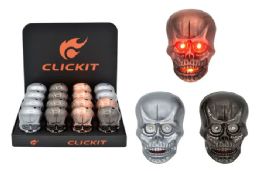 16 Bulk Skull Lighter With Lights & Sounds