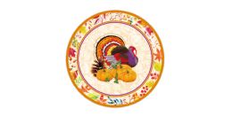 36 Bulk 9 Inch 50ct Thanksgiving Plate