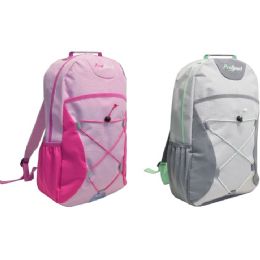 24 Bulk 19in Bungee Backpack 2-Asst Colors C/p 24