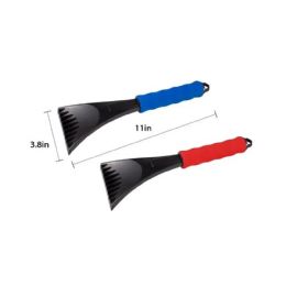 24 Bulk 10" Ice Scraper With Soft Grip Handle