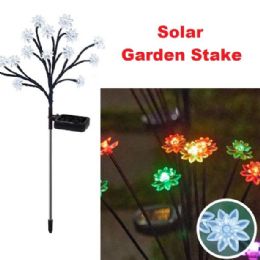 6 Bulk 1pc 8-Head Solar Garden Stake With Led Lights [sunflower]