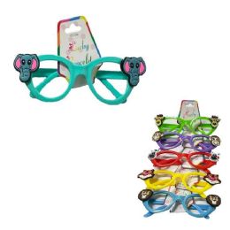 12 Bulk Children's Novelty Party Glasses [animals]