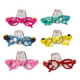 12 Bulk Children's Novelty Party Glasses [donuts]