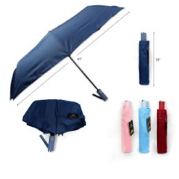 60 Bulk Mini Umbrella Assorted Solid Colors - 37"