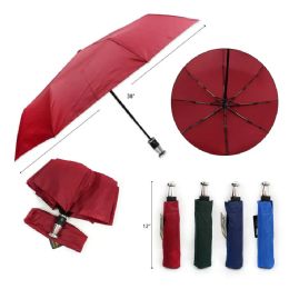 60 Bulk Mini Umbrella Assorted Solid Colors - 38"