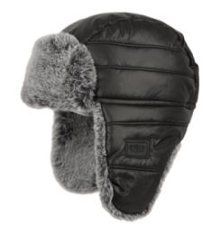 12 Bulk Kids Winter Trapper Hat With Fur Lining