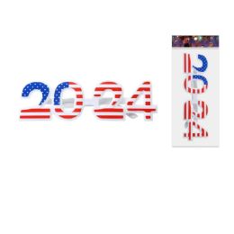 288 Bulk 2024 New Year Glasses Printed Usa Flag