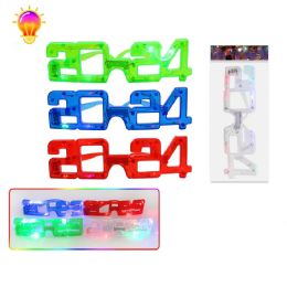 288 Bulk 2024 New Year Glassess With Light