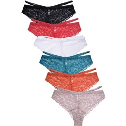 432 Bulk Sofra Ladies Lace Bikini Panty