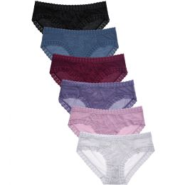 432 Bulk Sofra Ladies Lace Bikini Panty
