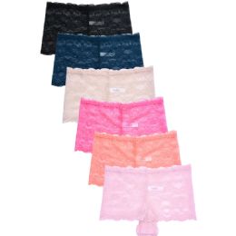 432 Bulk Sofra Ladies Lace Hipster Panty